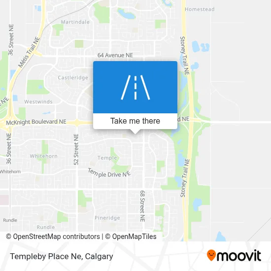 Templeby Place Ne map