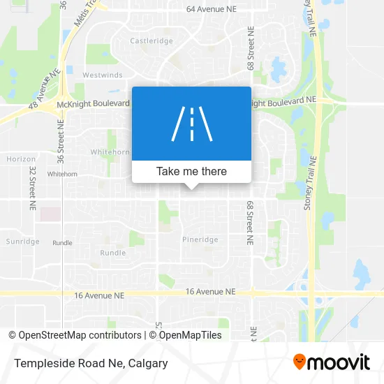 Templeside Road Ne map