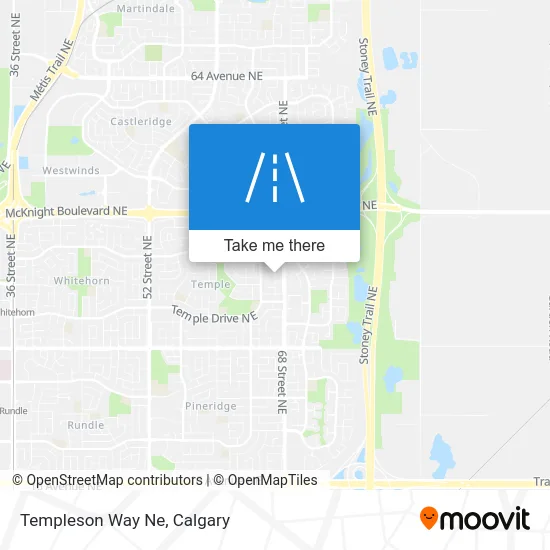 Templeson Way Ne map