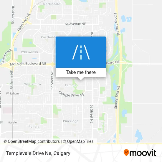 Templevale Drive Ne map