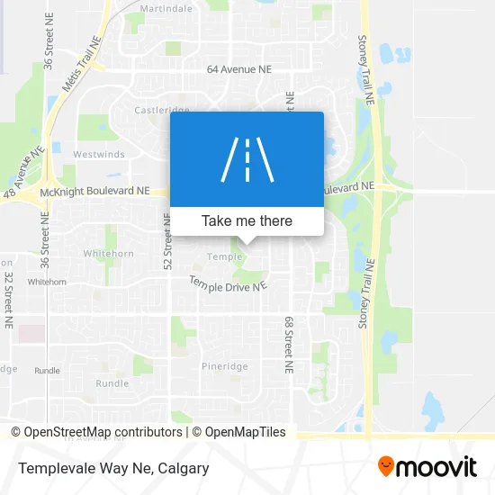 Templevale Way Ne map