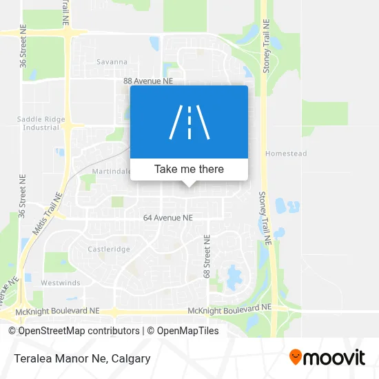 Teralea Manor Ne map