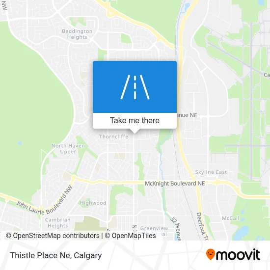 Thistle Place Ne map