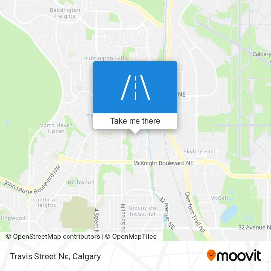 Travis Street Ne map