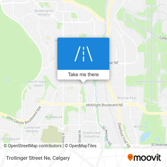 Trollinger Street Ne map