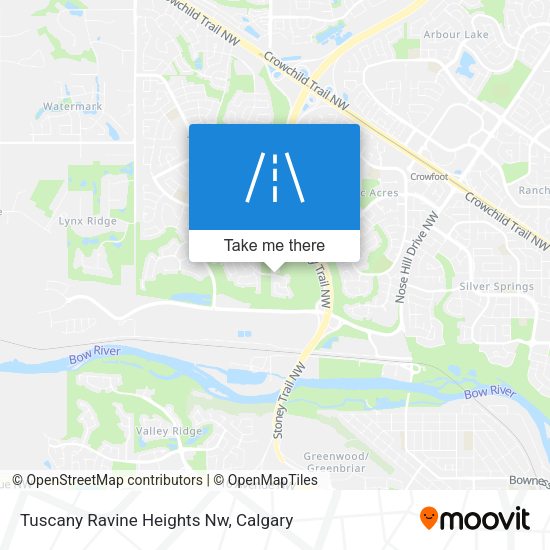 Tuscany Ravine Heights Nw map
