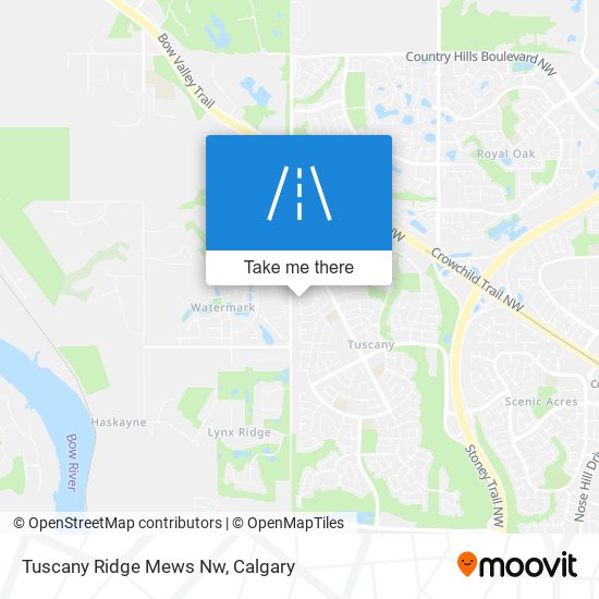 Tuscany Ridge Mews Nw map