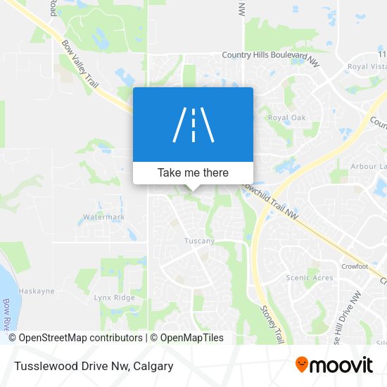 Tusslewood Drive Nw map