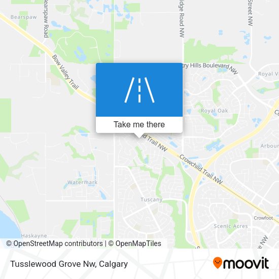 Tusslewood Grove Nw map