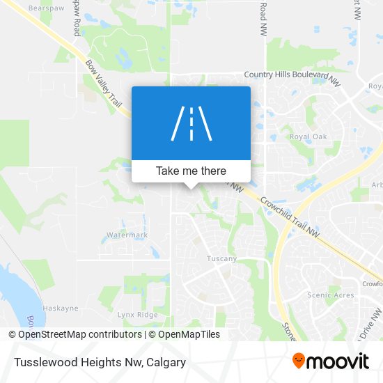 Tusslewood Heights Nw map