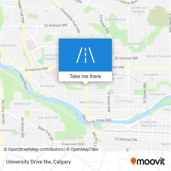 University Drive Nw map