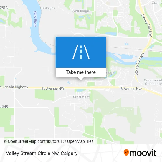 Valley Stream Circle Nw map