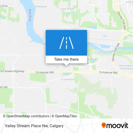 Valley Stream Place Nw map