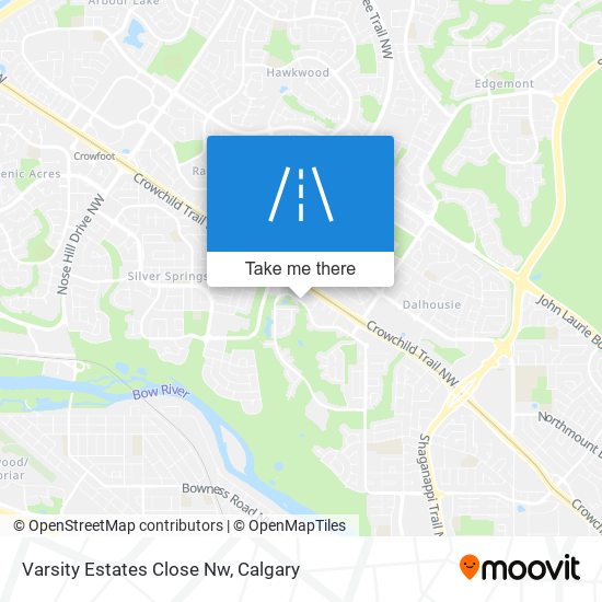 Varsity Estates Close Nw map