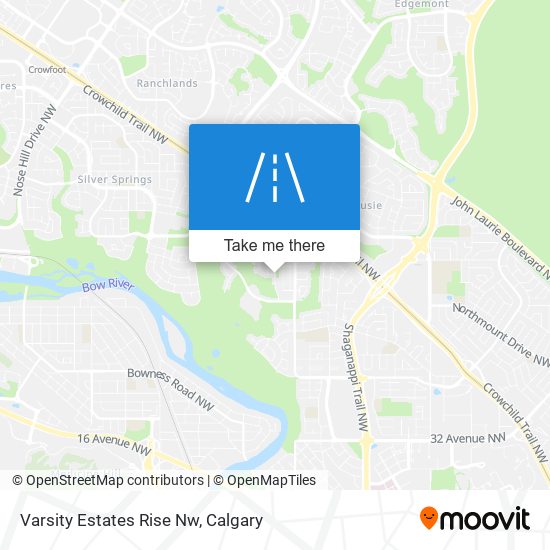 Varsity Estates Rise Nw map