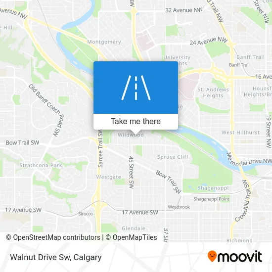 Walnut Drive Sw map