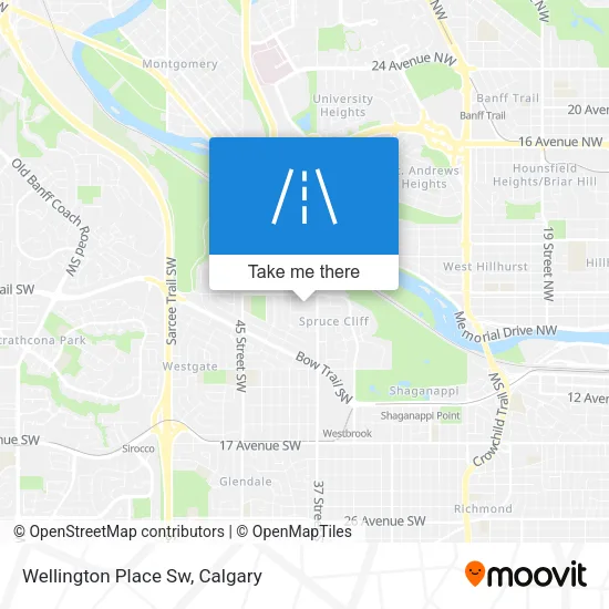 Wellington Place Sw map