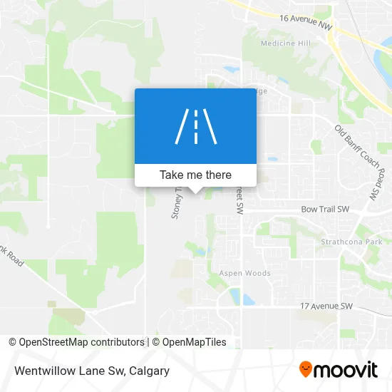 Wentwillow Lane Sw map