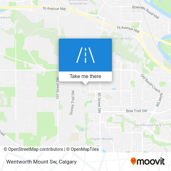 Wentworth Mount Sw map