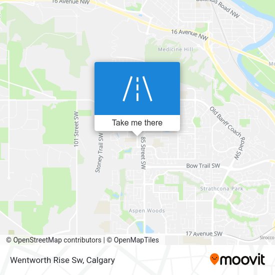 Wentworth Rise Sw map