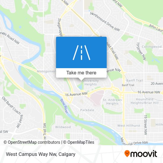 West Campus Way Nw map