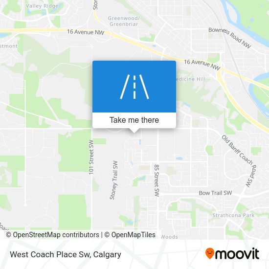 West Coach Place Sw map
