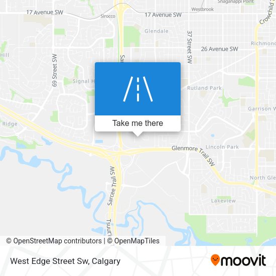 West Edge Street Sw map