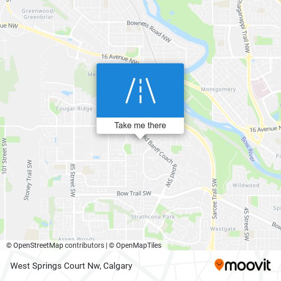 West Springs Court Nw map