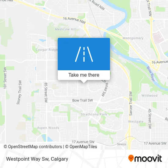 Westpoint Way Sw map