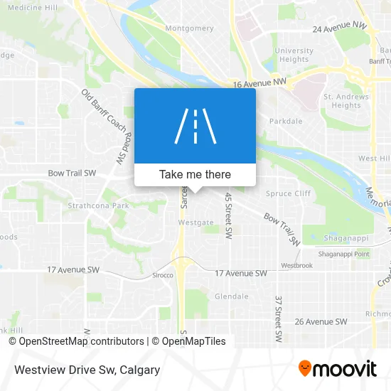 Westview Drive Sw map