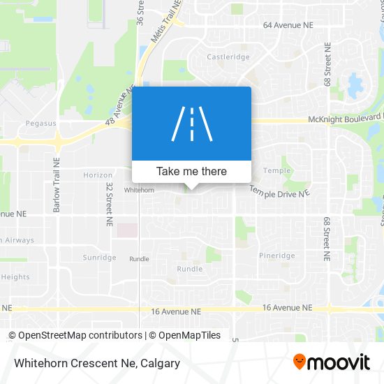 Whitehorn Crescent Ne map