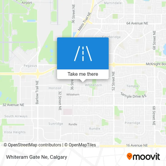 Whiteram Gate Ne map