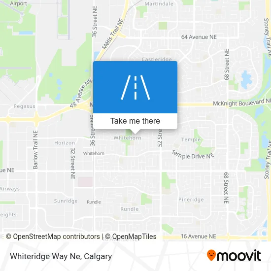 Whiteridge Way Ne map
