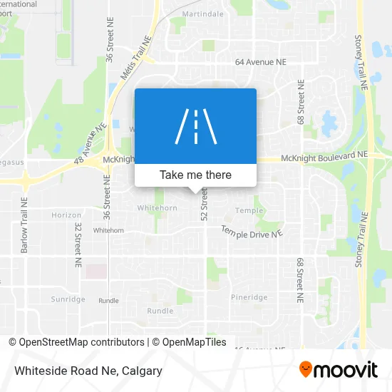 Whiteside Road Ne map