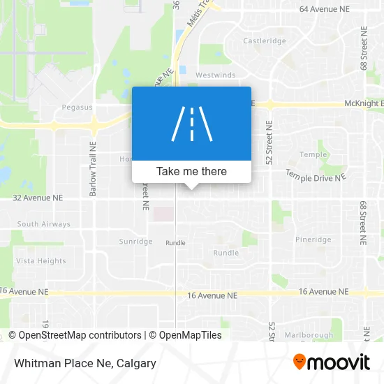 Whitman Place Ne map