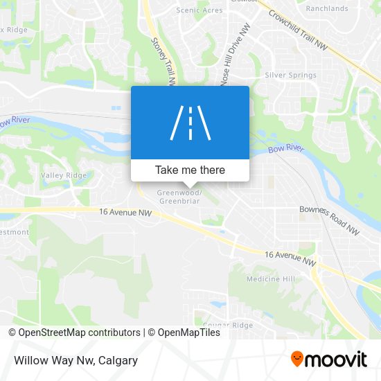 Willow Way Nw map