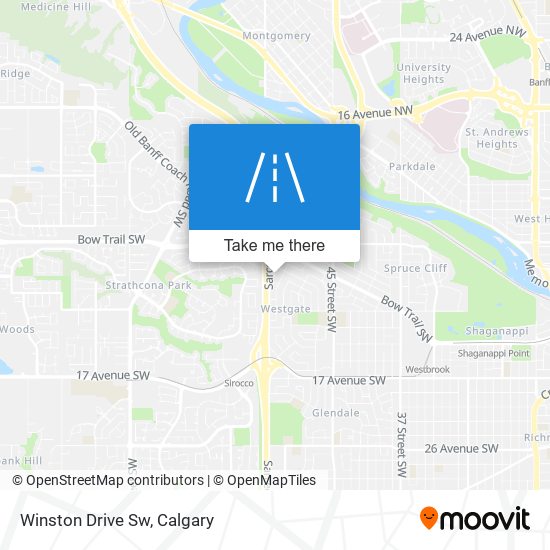 Winston Drive Sw map