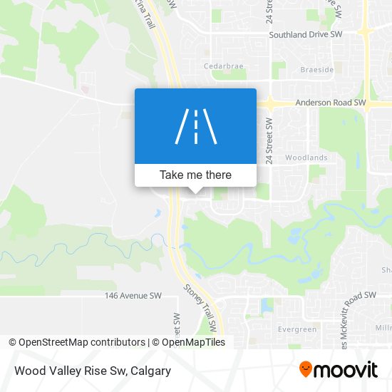 Wood Valley Rise Sw map