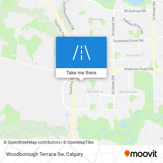 Woodborough Terrace Sw map