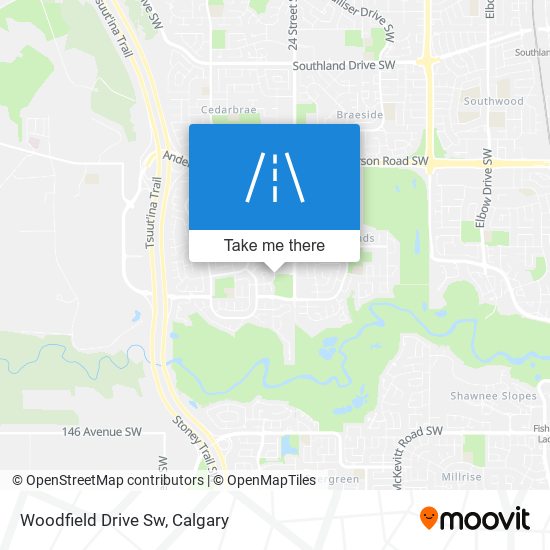 Woodfield Drive Sw map