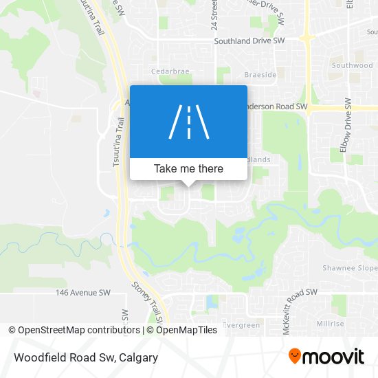 Woodfield Road Sw map