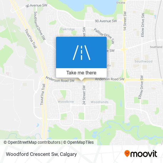 Woodford Crescent Sw map