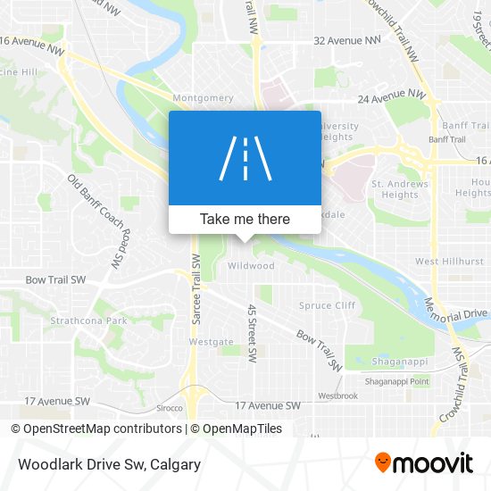 Woodlark Drive Sw map