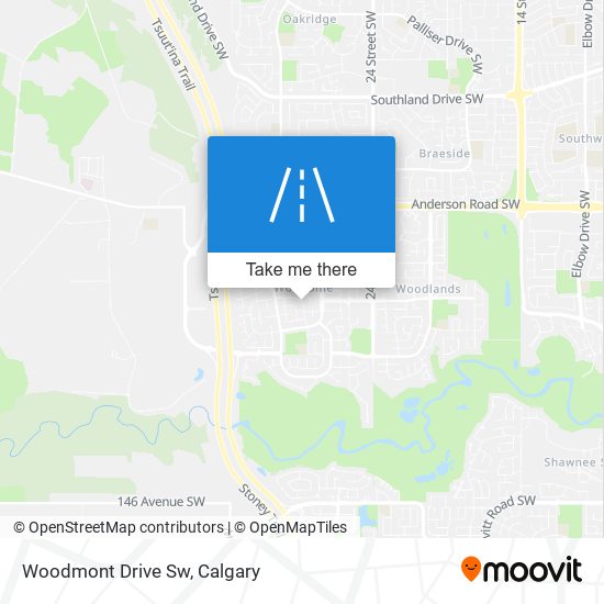 Woodmont Drive Sw map