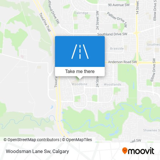 Woodsman Lane Sw map