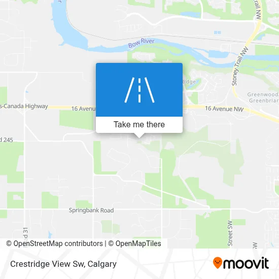 Crestridge View Sw map