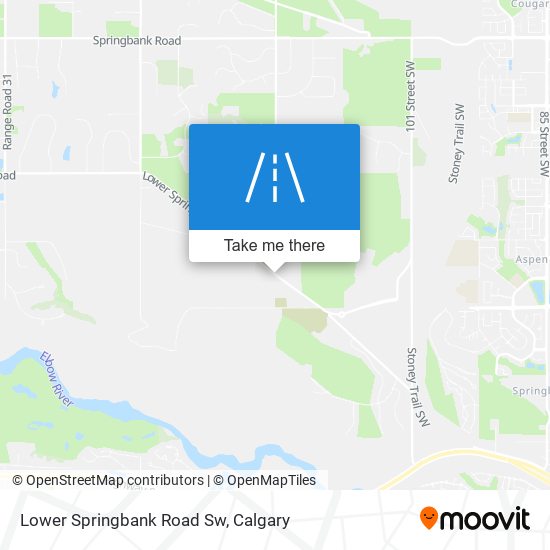 Lower Springbank Road Sw map