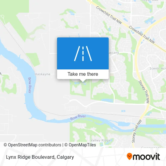 Lynx Ridge Boulevard map