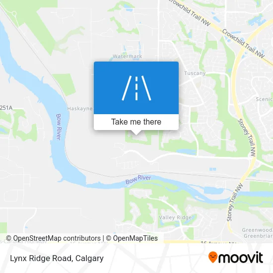 Lynx Ridge Road map