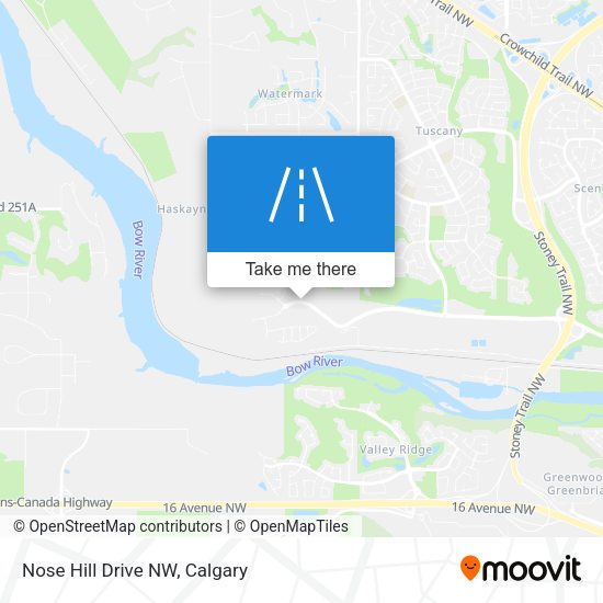 Nose Hill Drive NW plan